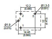 110 - Bottom View of Terminal Printed Circuit Board (PCB) Layout