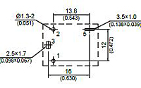 110E - Bottom View of Terminal Printed Circuit Board (PCB) Layout