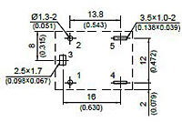 207BX - Bottom View of Terminal Printed Circuit Board (PCB) Layout