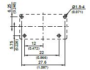 310 - Bottom View of Terminal Printed Circuit Board (PCB) Layout