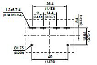 510C - Bottom View of Terminal Printed Circuit Board (PCB) Layout