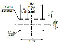 510H - Bottom View of Terminal Printed Circuit Board (PCB) Layout