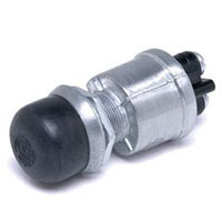 Single Pole Single Throw (SPST) Heavy-Duty Push-Button Switch with Seal and Screw-On Cap (9216-03)