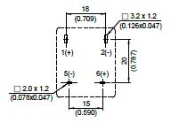 HD011 - Bottom View of Terminal Printed Circuit Board (PCB) Layout