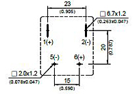 HD013 - Bottom View of Terminal Printed Circuit Board (PCB) Layout