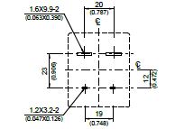 HD022 - Bottom View of Terminal Printed Circuit Board (PCB) Layout