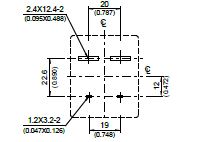 HD024 - Bottom View of Terminal Printed Circuit Board (PCB) Layout