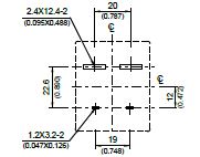 MV021 - Bottom View of Terminal Printed Circuit Board (PCB) Layout