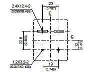 MV023 - Bottom View of Terminal Printed Circuit Board (PCB) Layout