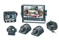 12/24 Volts (V) Wired Camera System Kit with 7 Inch (in) Color Multi-Display Monitor