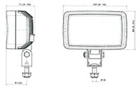 Dimensions - QL Series 25 Watt (W) Power Consumption Light Emitting Diode (LED) Light