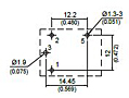 110 - Bottom View of Terminal Printed Circuit Board (PCB) Layout