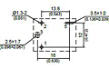 110E - Bottom View of Terminal Printed Circuit Board (PCB) Layout