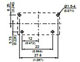 310 - Bottom View of Terminal Printed Circuit Board (PCB) Layout