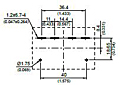 510H - Bottom View of Terminal Printed Circuit Board (PCB) Layout