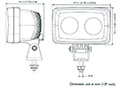 Dimensions - QL Series 7 Watt (W) Power Consumption Light Emitting Diode (LED) Light