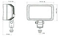 Dimensions - QL Series 15 Watt (W) Power Consumption Light Emitting Diode (LED) Light