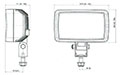 Dimensions - QL Series 25 Watt (W) Power Consumption Light Emitting Diode (LED) Light